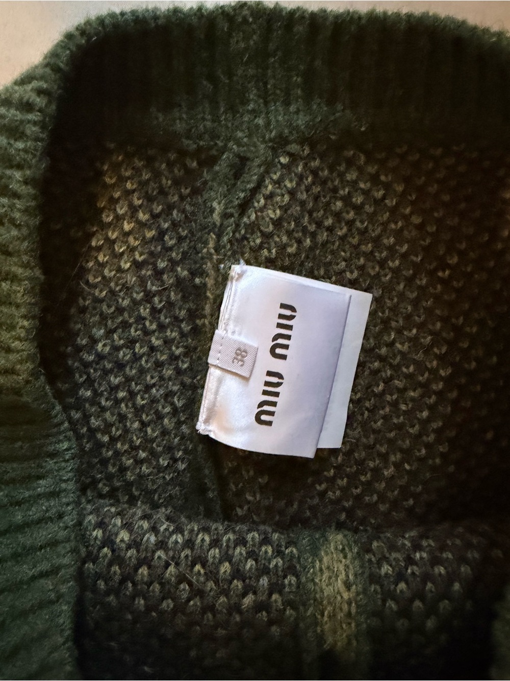 Miu Miu Camo Knit Sweater - Picture 2 of 4